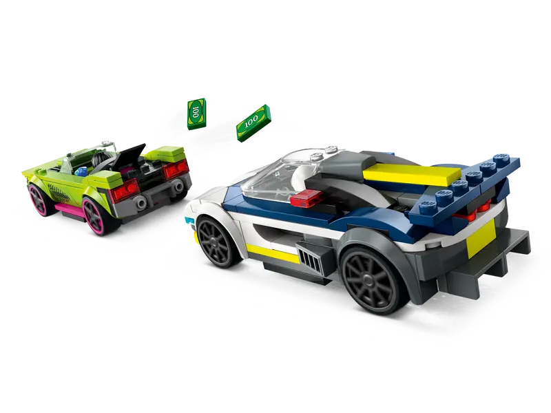 Lego City -Police Car and Muscle Car Chase 60415-Mountain Baby
