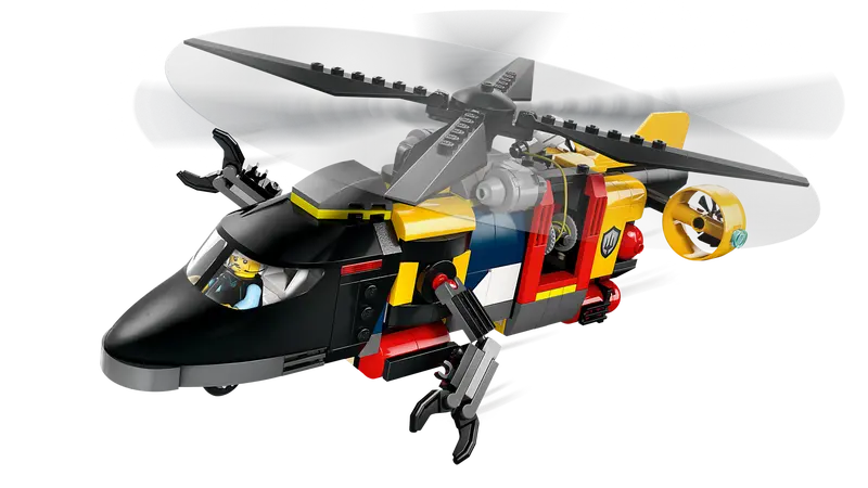 Lego City - Great Vehicles - Helicopter, Fire Truck, & Submarine Remix 60462-Mountain Baby