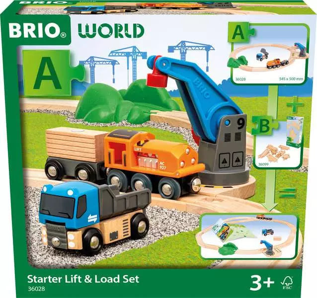 Brio Train Set - Train Set Starter Lift & Load Set-Mountain Baby