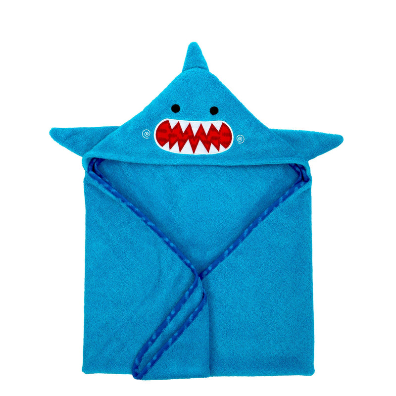 Zoocchini Hooded Baby Towel - Shark-Mountain Baby