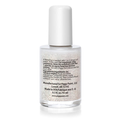 Piggy Paint Non-Toxic Nail Polish - Top Coat w/ Glitter-Mountain Baby
