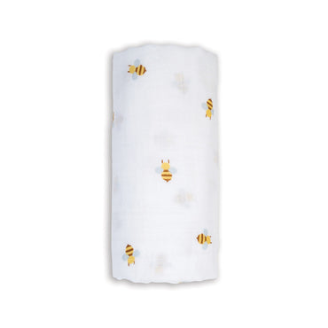 Lulujo Muslin Cotton Swaddling Blanket - Bees-Mountain Baby