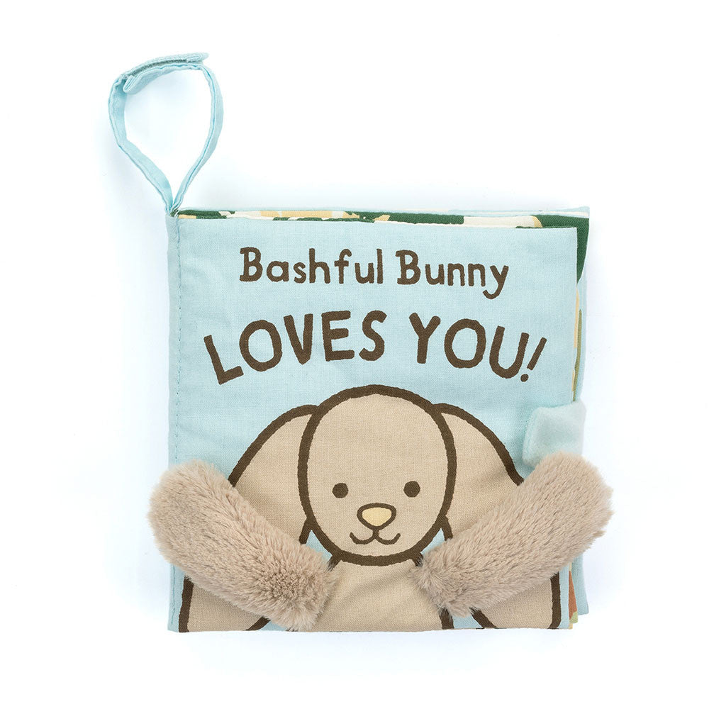 Jelly Cat Fabric Book - Bashful Bunny Loves You-Mountain Baby