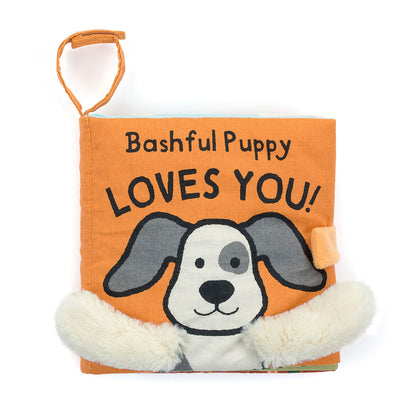 Jelly Cat Fabric Book - Bashful Puppy Loves You-Mountain Baby
