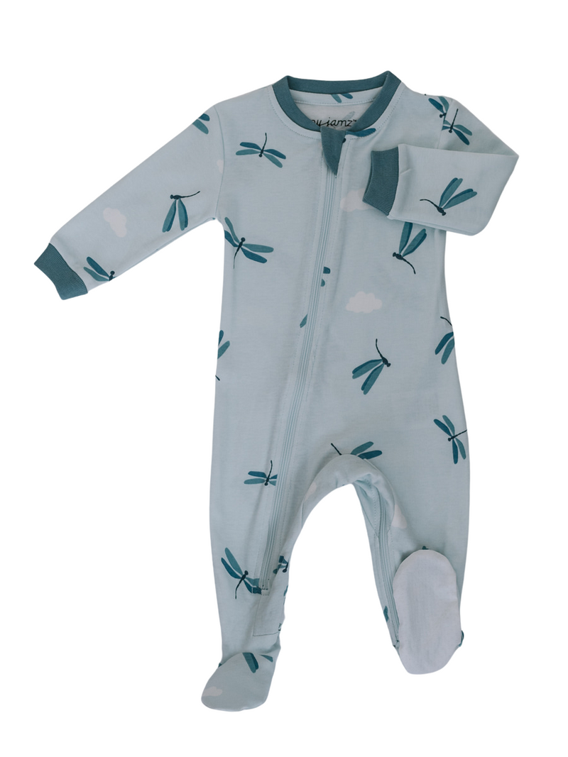 ZippyJamz Footed Coverall - Born To Fly-Mountain Baby