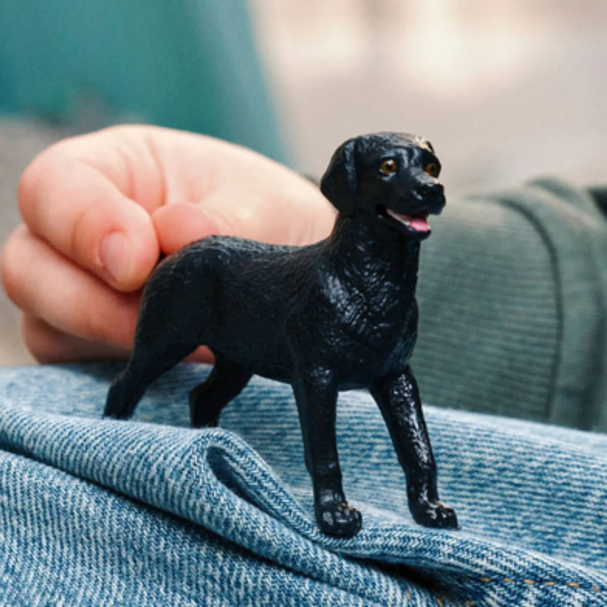 Schleich Animal Figurine - Black Labrador Retriever Female