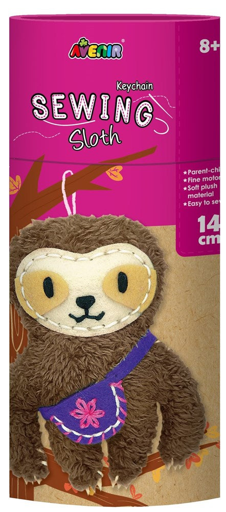 Avenir Sewing My First Keychain Sewing Kit - Sloth-Mountain Baby
