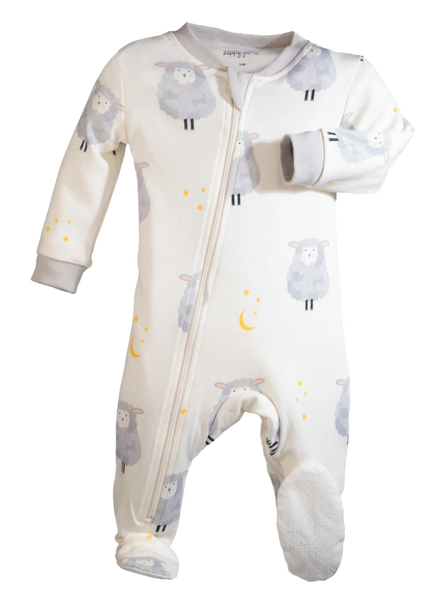 ZippyJamz Footed Coverall - Count Me To Sleep-Mountain Baby