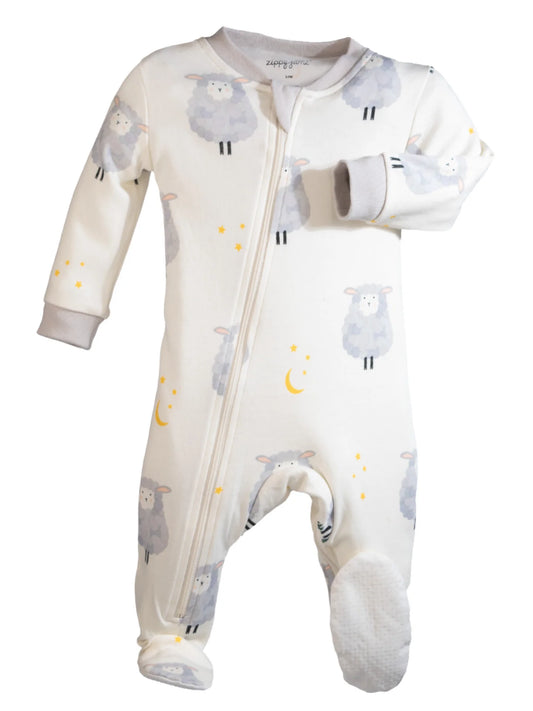 ZippyJamz Footed Coverall - Count Me To Sleep-Mountain Baby