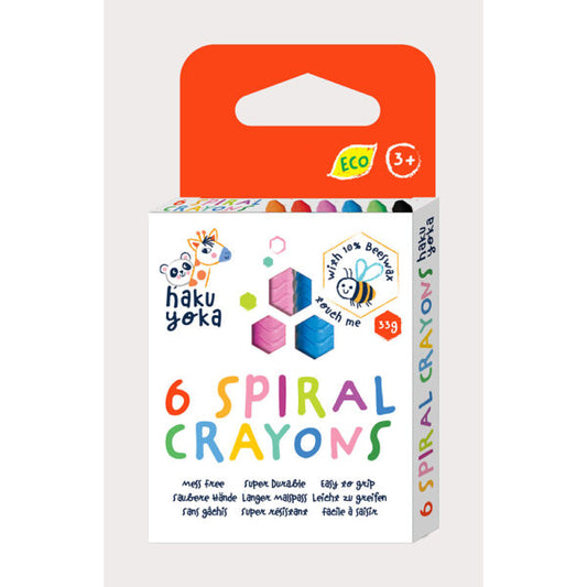 Avenir Haku Yoka Spiral Crayons - 6pk-Mountain Baby