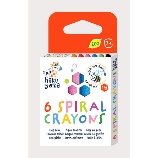 Avenir Haku Yoka Spiral Crayons - 6pk-Mountain Baby