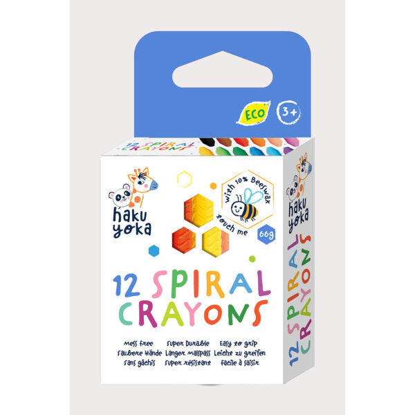 Avenir Haku Yoka Spiral Crayons - 12pk-Mountain Baby