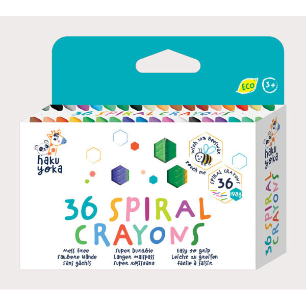 Avenir Haku Yoka Spiral Crayons - 36pk-Mountain Baby