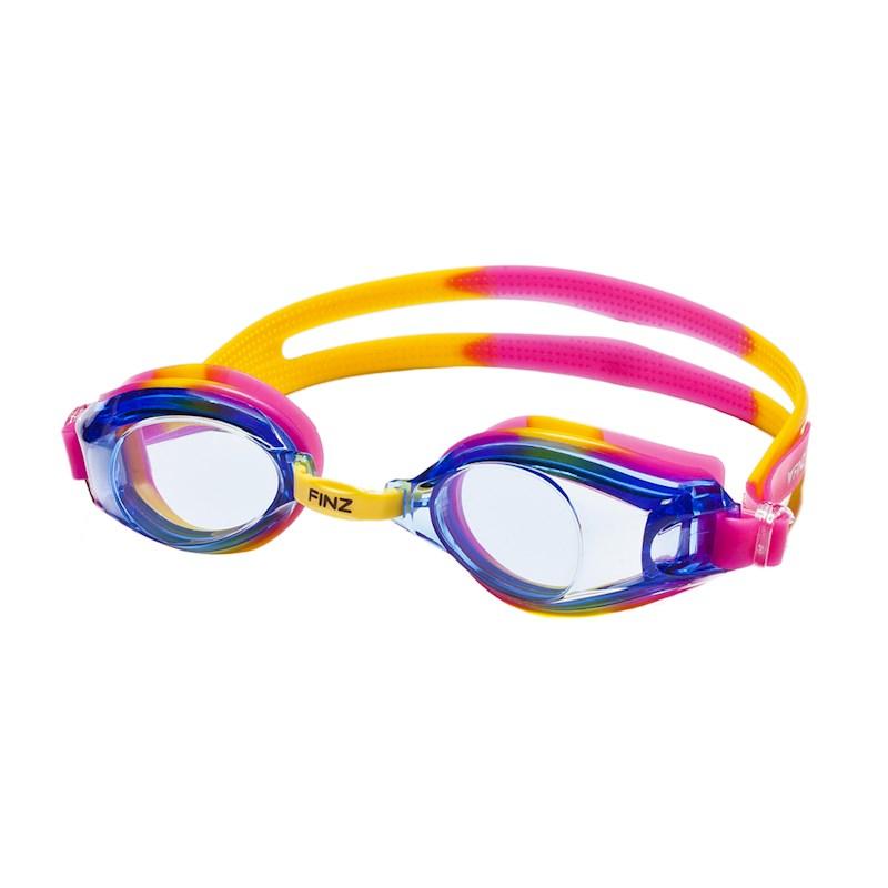 Finz Kids Swim Goggle - Stealth - Pink/Yellow-Mountain Baby