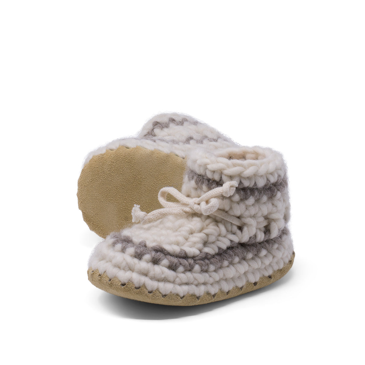 Padraig Bootie - Child - Cream w/ Stripe-Mountain Baby