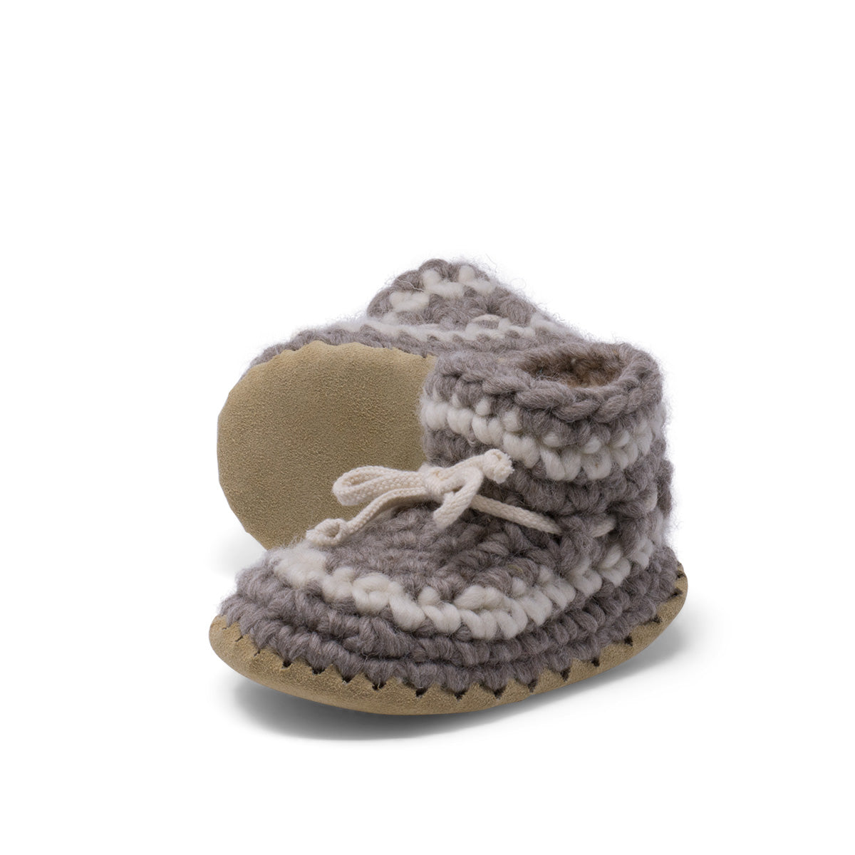 Padraig Bootie - Child - Grey w/ Stripe-Mountain Baby