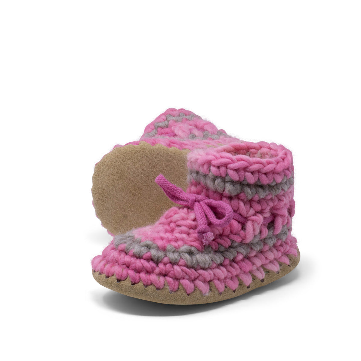 Padraig Bootie - Child - Pink w/ Stripe-Mountain Baby