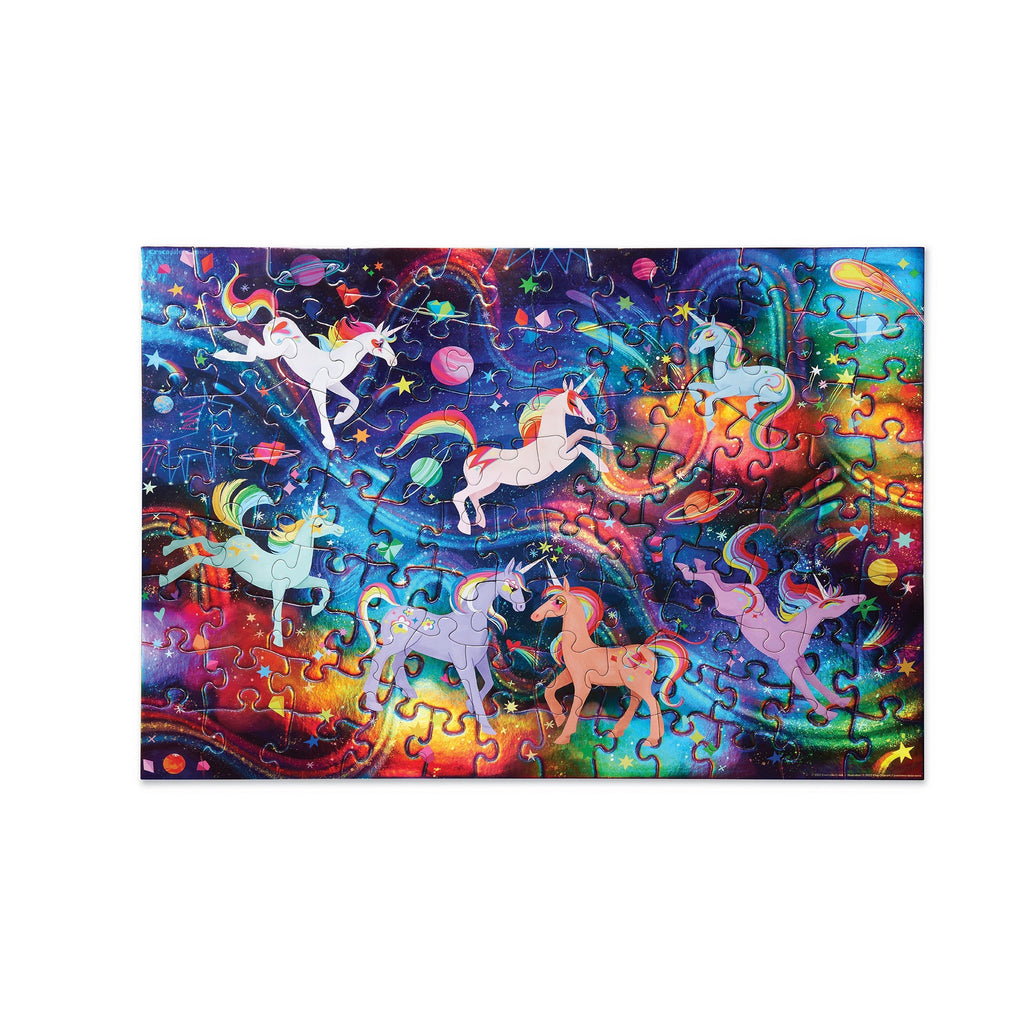 Crocodile Creek Puzzle - 100pc Holographic - Unicorn Galaxy-Mountain Baby