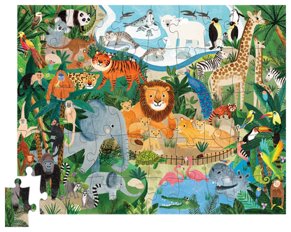 Crocodile Creek Puzzle - 50pc At The Zoo