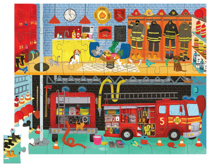 Crocodile Creek Puzzle - 50pc Fire Station
