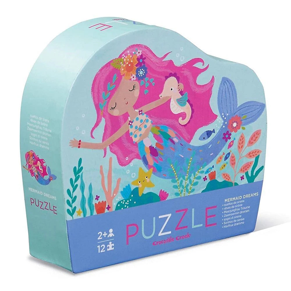 Crocodile Creek Puzzle - Mini 12pc -Mermaid Dreams