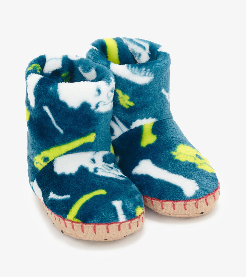 Hatley Fleece Slipper - Dino Fossil-Mountain Baby