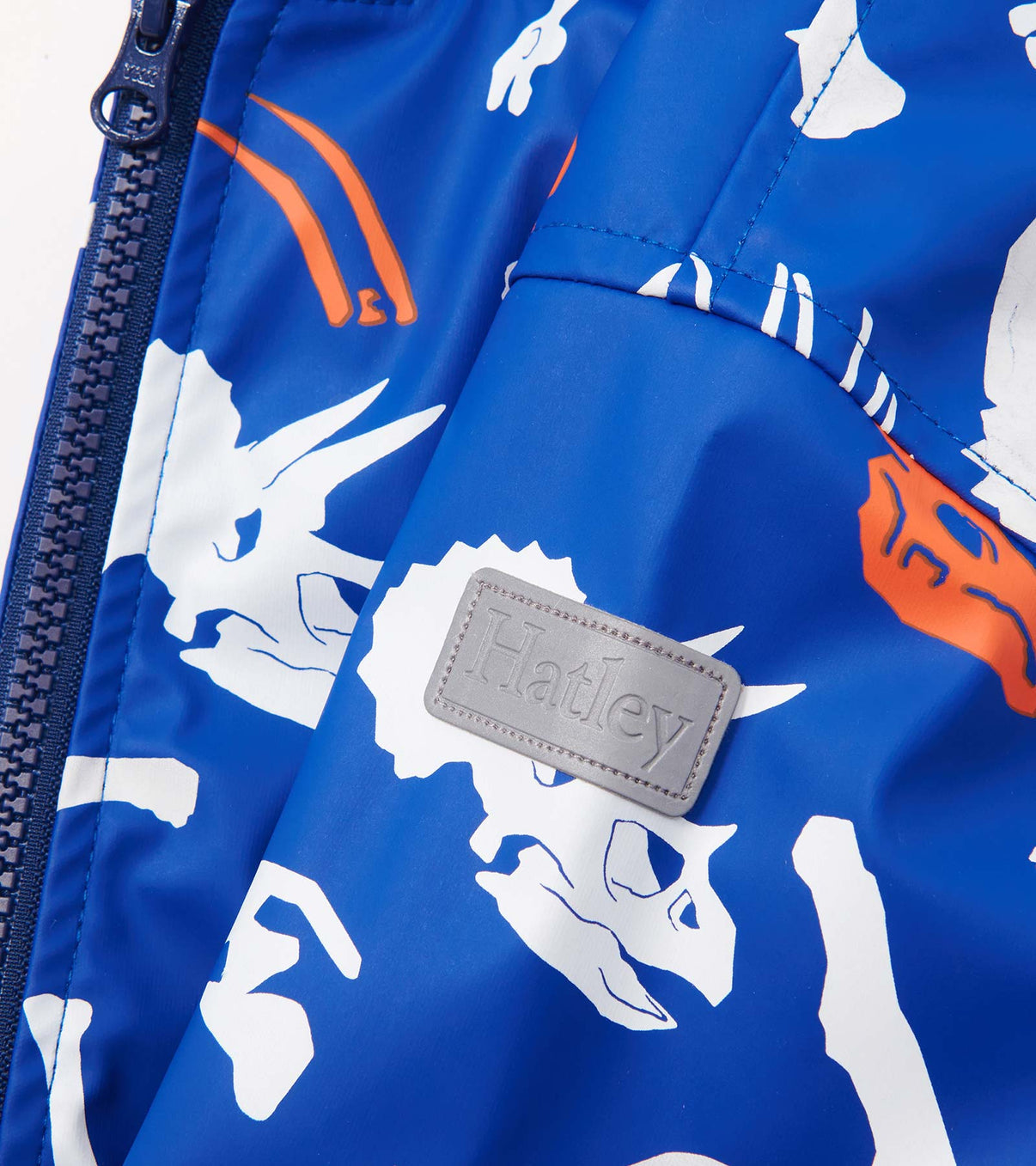 Hatley Zip Up Raincoat - Colour Changing Dino Fossil-Mountain Baby