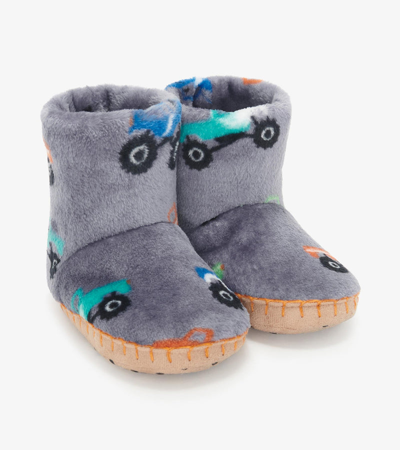 Hatley Fleece Slipper - Monster Trucks-Mountain Baby