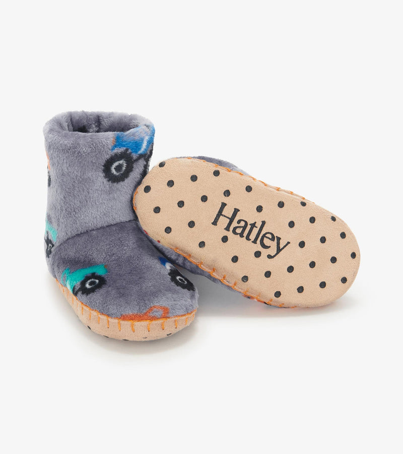 Hatley Fleece Slipper - Monster Trucks-Mountain Baby