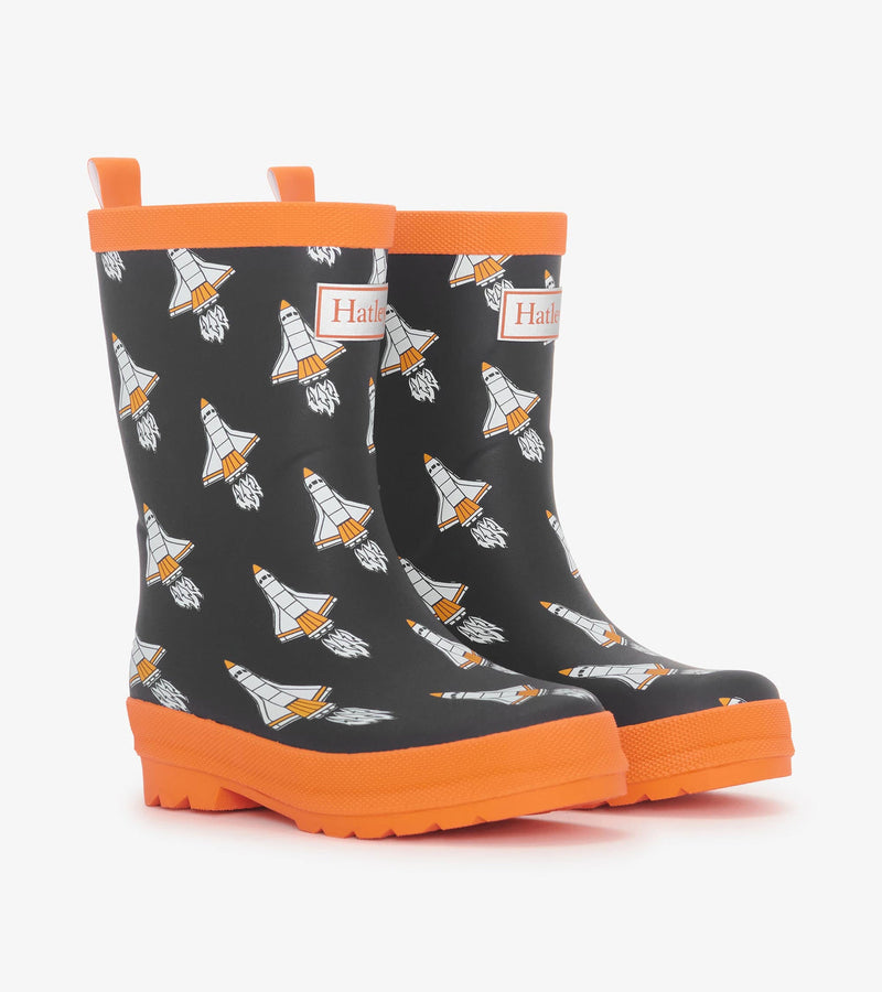 Hatley Rain Boots - Matte Space Shuttle-Mountain Baby