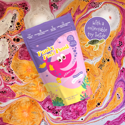Loot Toy Co. Funky Fish Food Foaming Bath Salt - Swoon Maroon-Mountain Baby