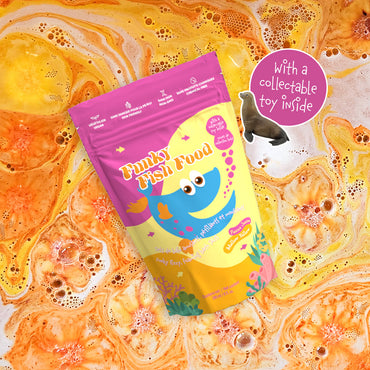 Loot Toy Co. Funky Fish Food Foaming Bath Salt - Mellow Yellow-Mountain Baby