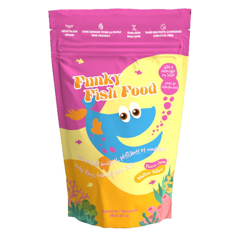 Loot Toy Co. Funky Fish Food Foaming Bath Salt - Mellow Yellow-Mountain Baby