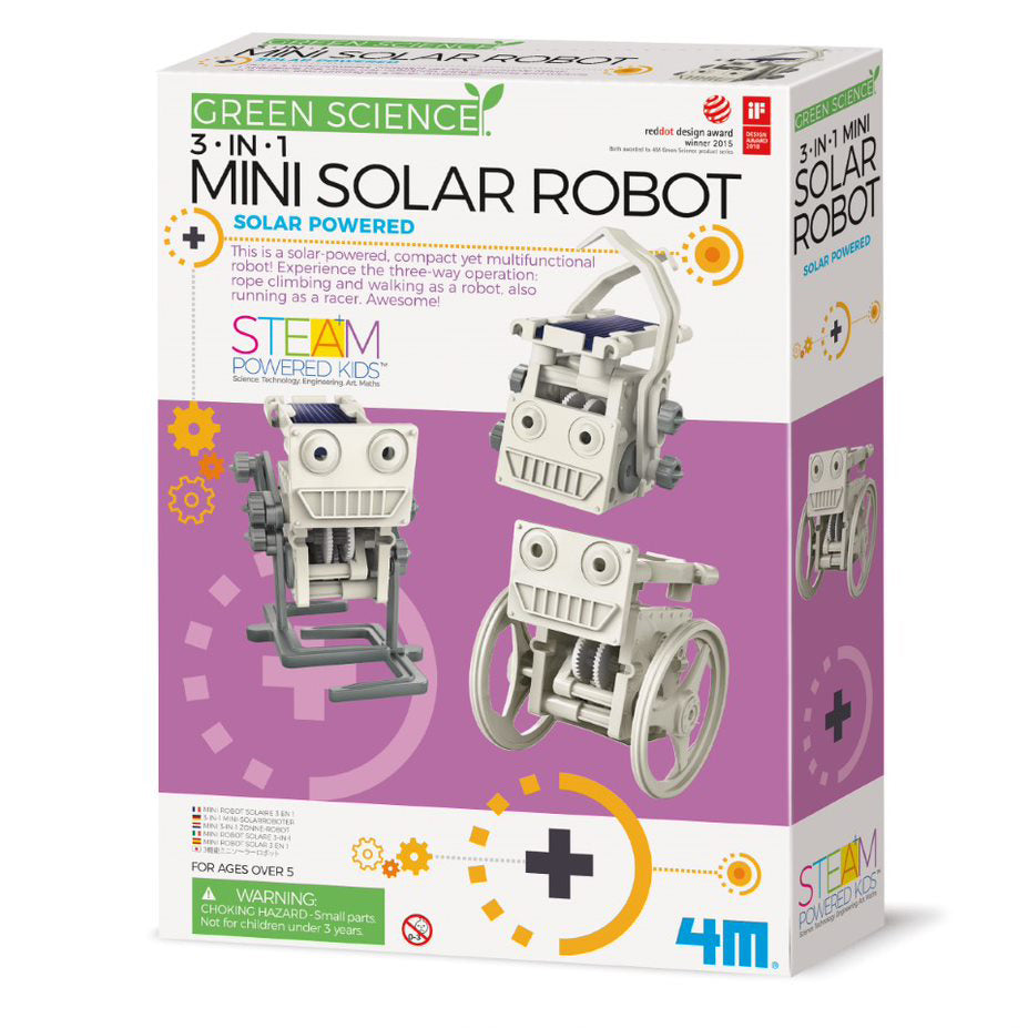 4M Green Science - 3-in-1 Mini Solar Robot-Mountain Baby