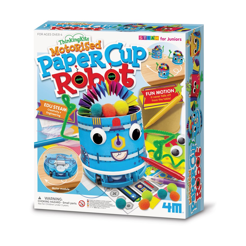 4M Thinking Kits - Motorized Paper Cup Robot-Mountain Baby