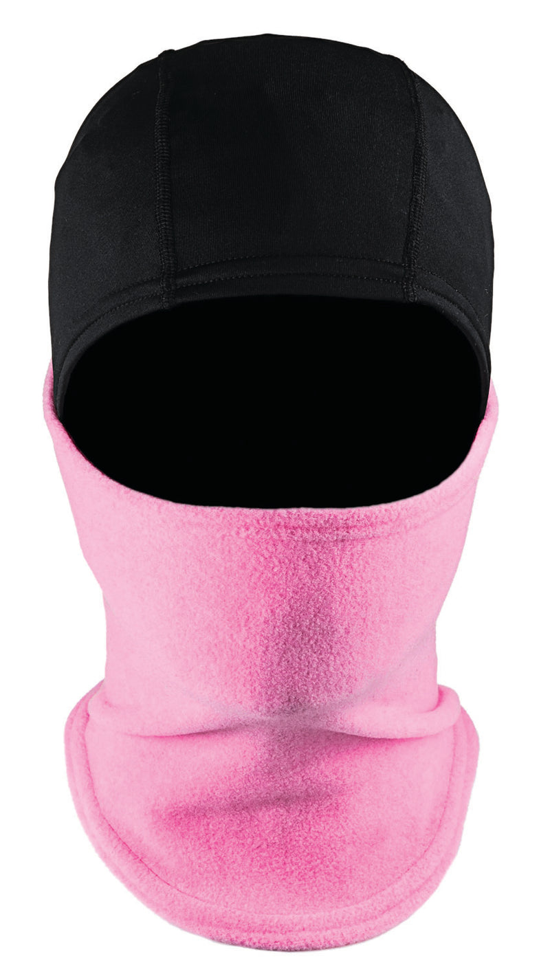 Bula Balaclava - PowerFleece Convertible Balaclava/Helmet Liner - Hebazo Pink-Mountain Baby