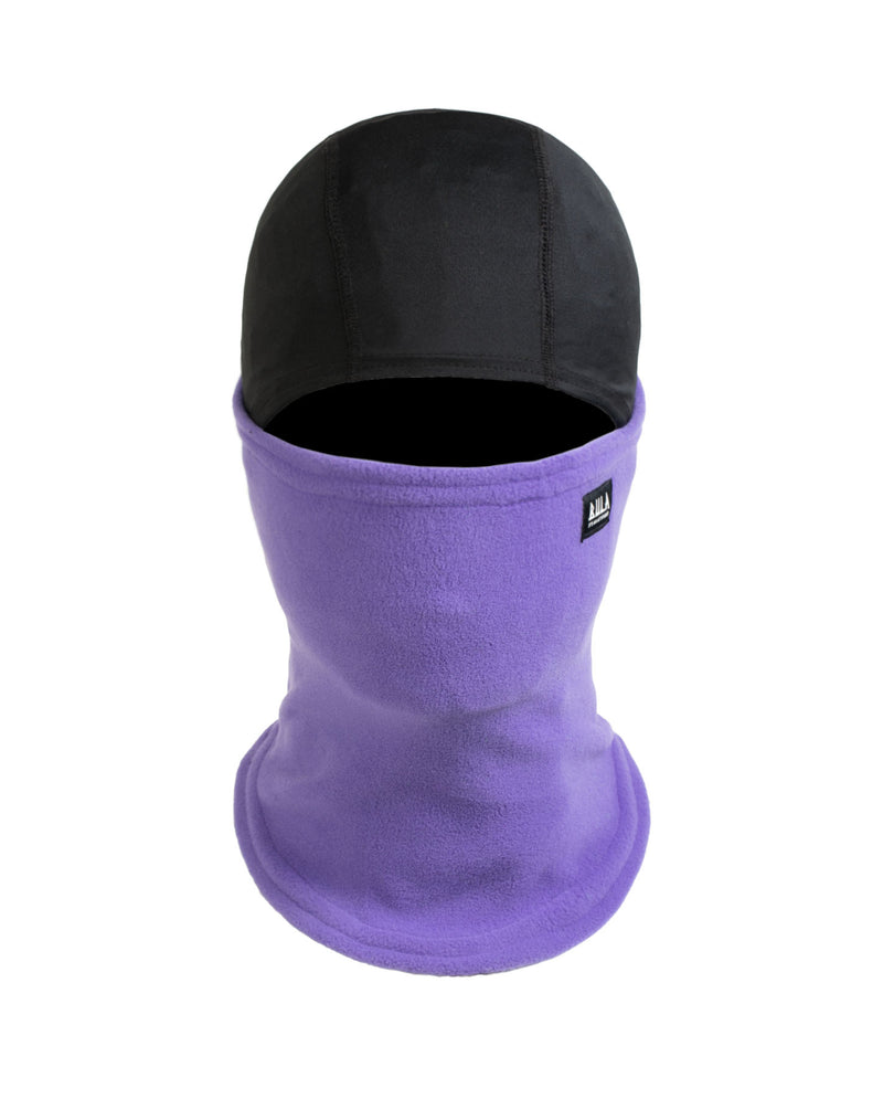 Bula Balaclava - PowerFleece Convertible Balaclava/Helmet Liner - Purple-Mountain Baby