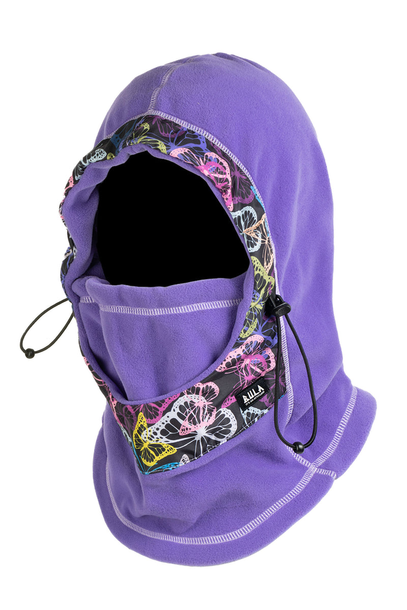 Bula Power Fleece Hood - Purple-Mountain Baby