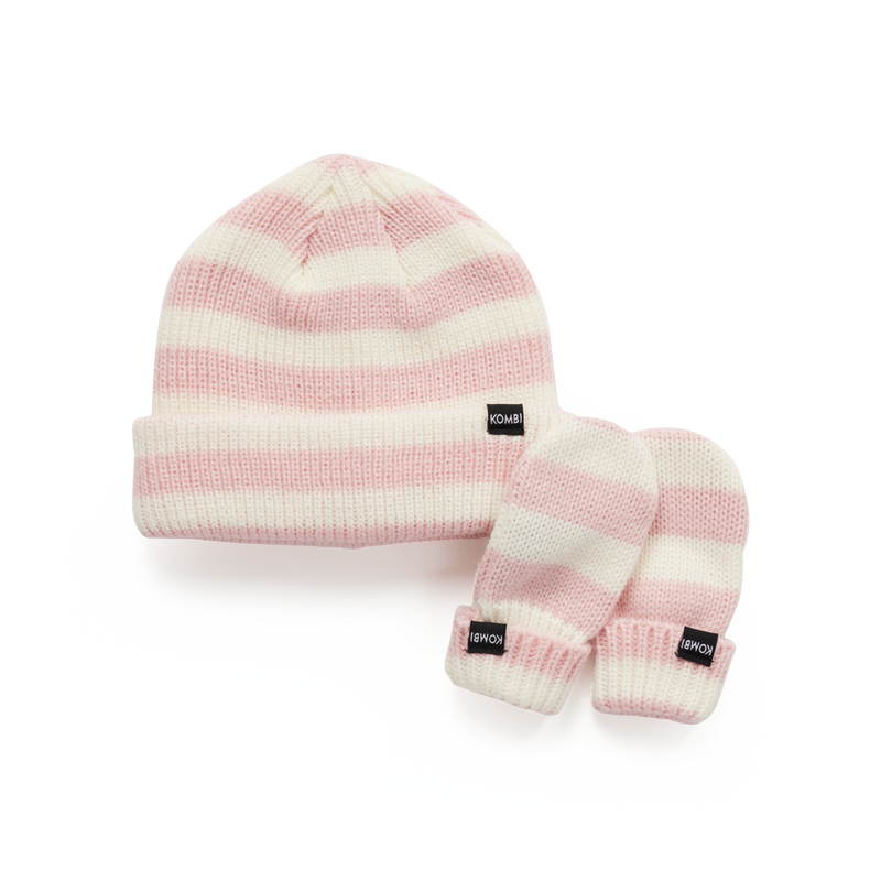 Kombi Hat & Mitt Set Little One - Infant - Rose Shadow-Mountain Baby