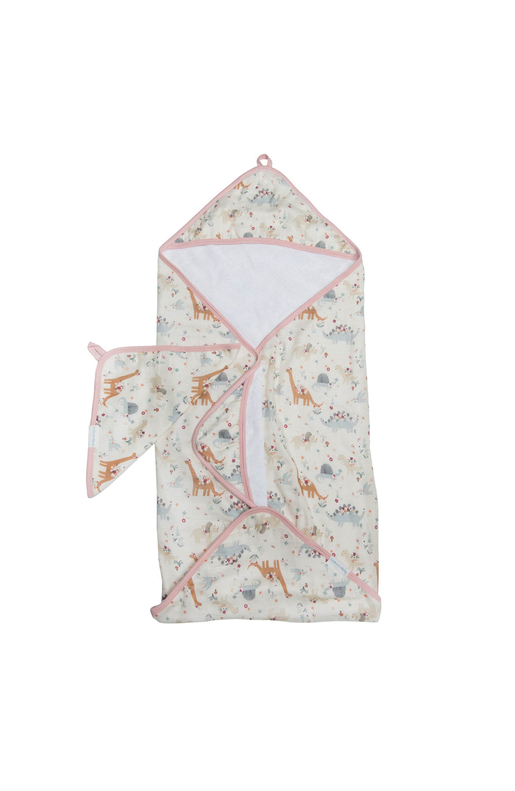 LouLou Lollipop Hooded Towel Set - Baby Dinomite-Mountain Baby
