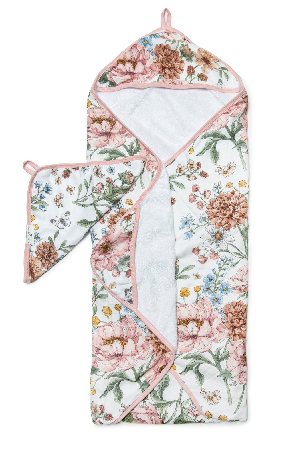LouLou Lollipop Hooded Towel Set - Secret Garden-Mountain Baby