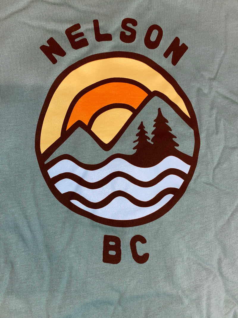 T Shirt Nelson Sun Mountain Waves-Mountain Baby