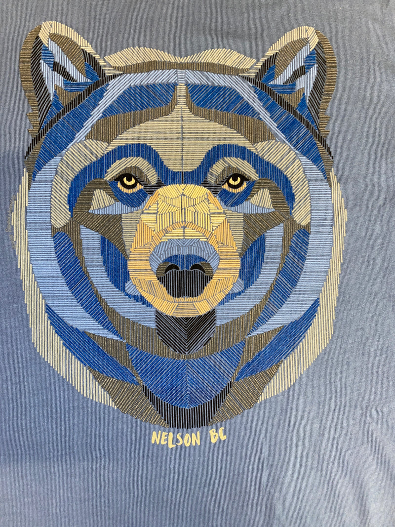 T Shirt Nelson Crosshatch Bear-Mountain Baby