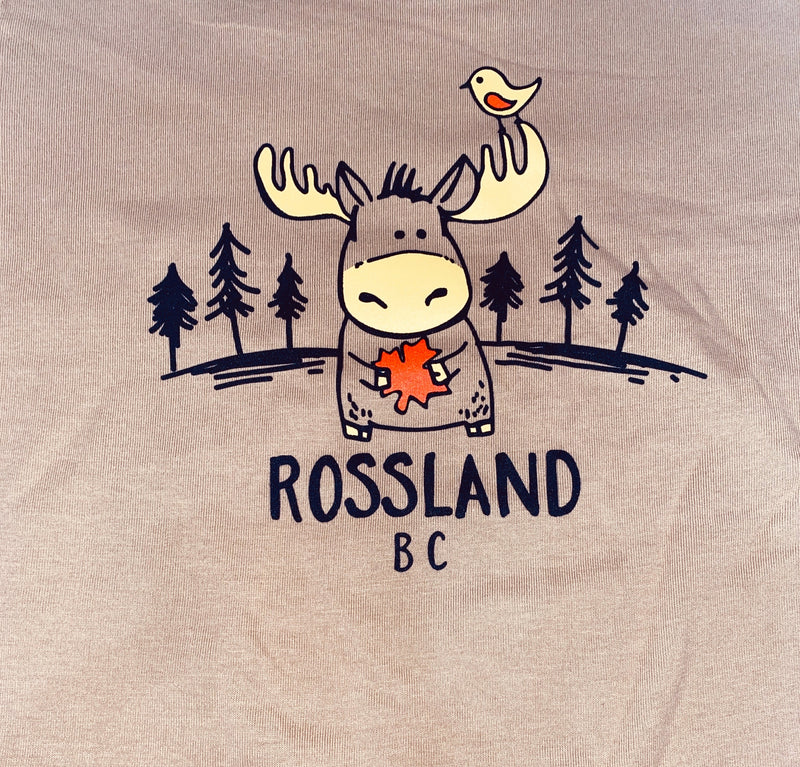 T Shirt Rossland Moose Leaf-Mountain Baby