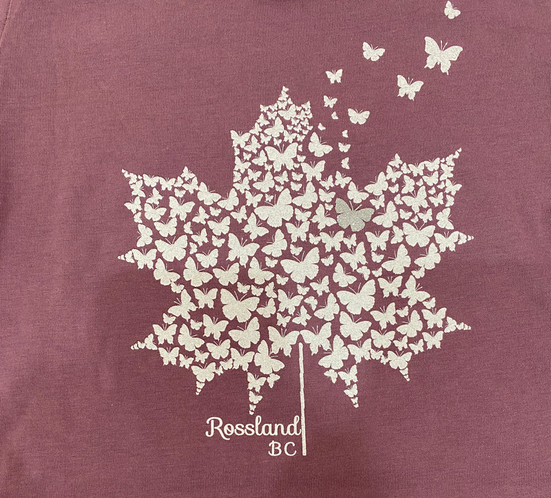 T Shirt Rossland Maple Butterflies-Mountain Baby