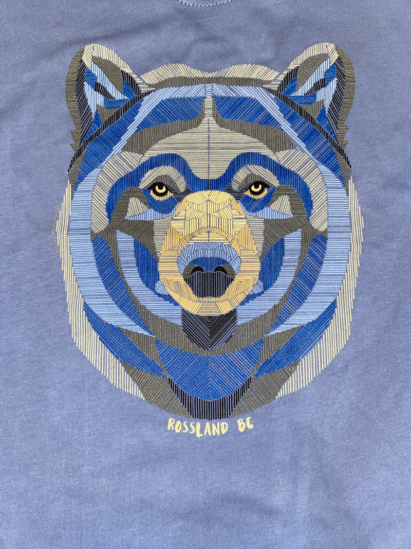 T Shirt Rossland Crosshatch Bear-Mountain Baby