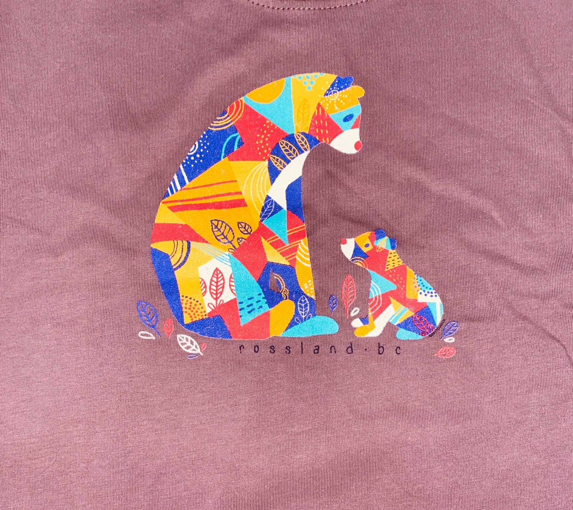 T Shirt Rossland Bear & Cub-Mountain Baby