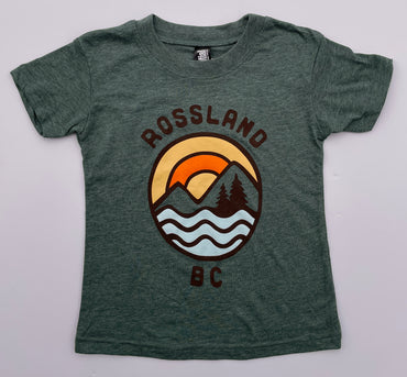 Rossland T-Shirt Sun Mountain Waves-Mountain Baby