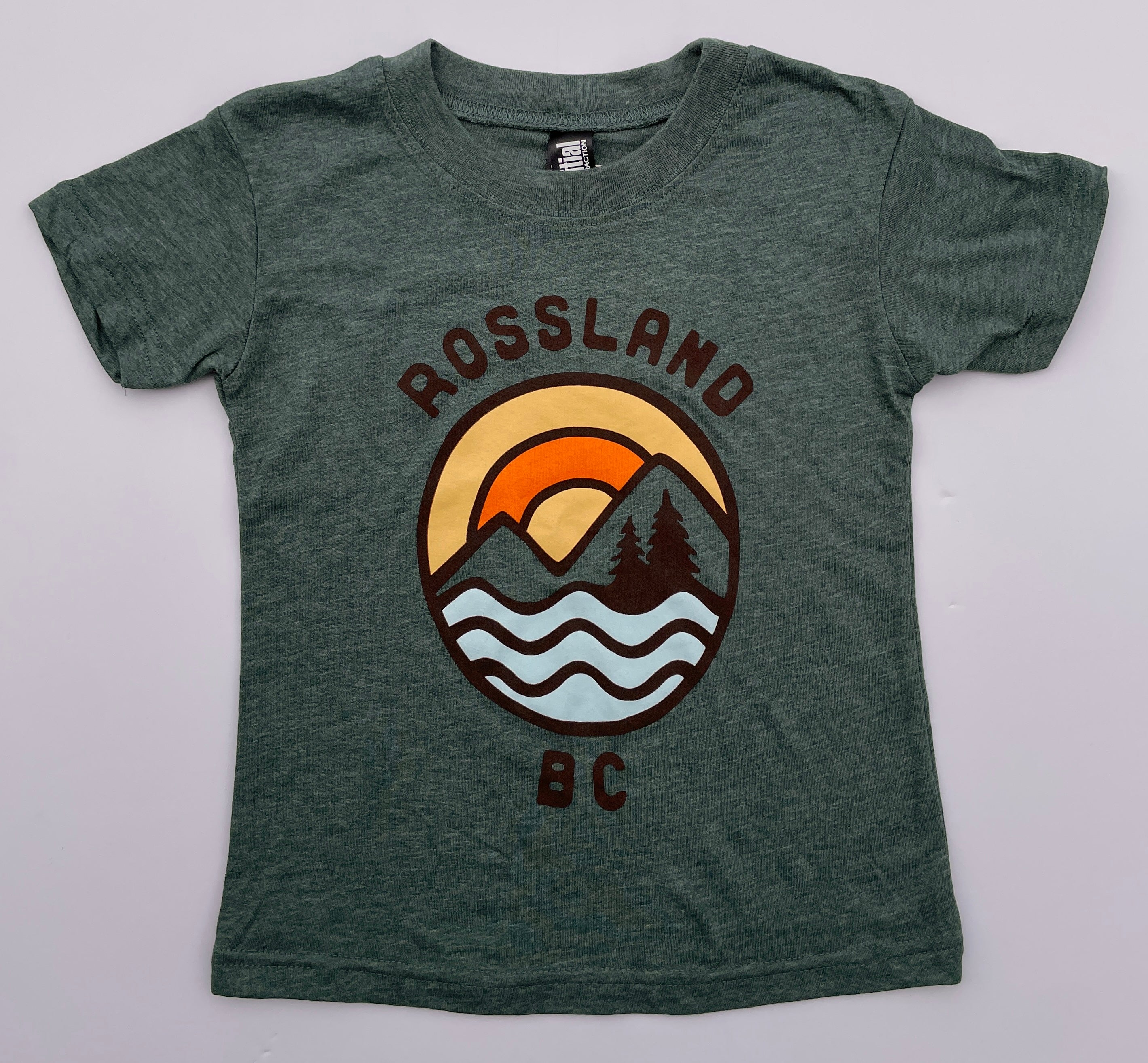 Rossland T-Shirt Sun Mountain Waves-Mountain Baby