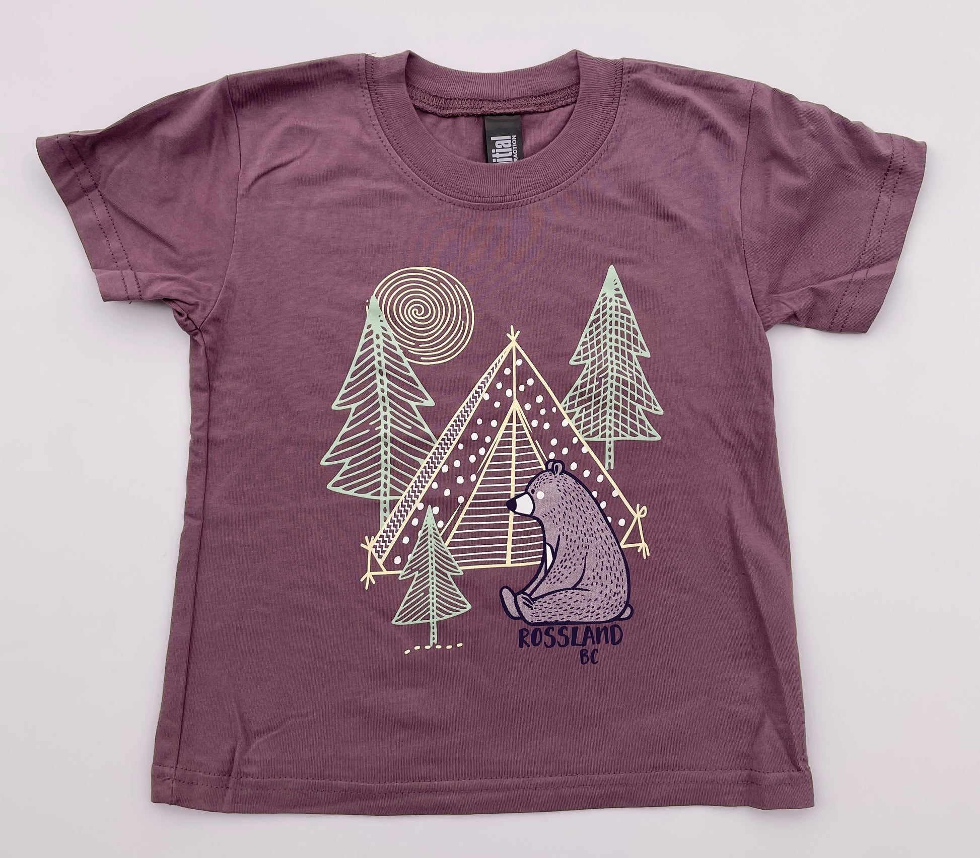 Rossland T-Shirt Bear Trees Tent-Mountain Baby